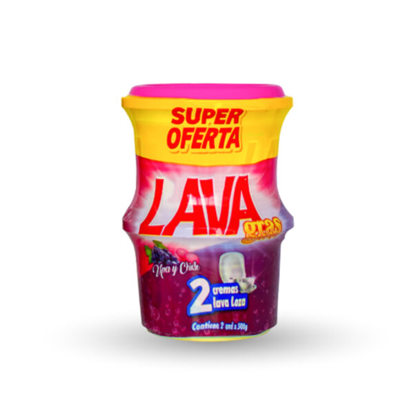 Lavaloza en crema 500 + 500 gr chicle y uva